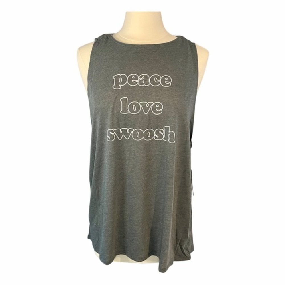 NWT Nike Peace Love Swoosh Top